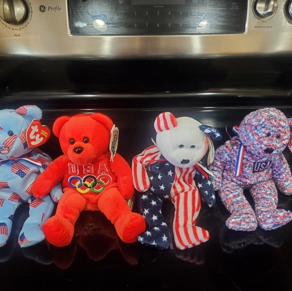 Beanie Baby USA Bundle of Four Bears⁷ - Picture 2 of 16